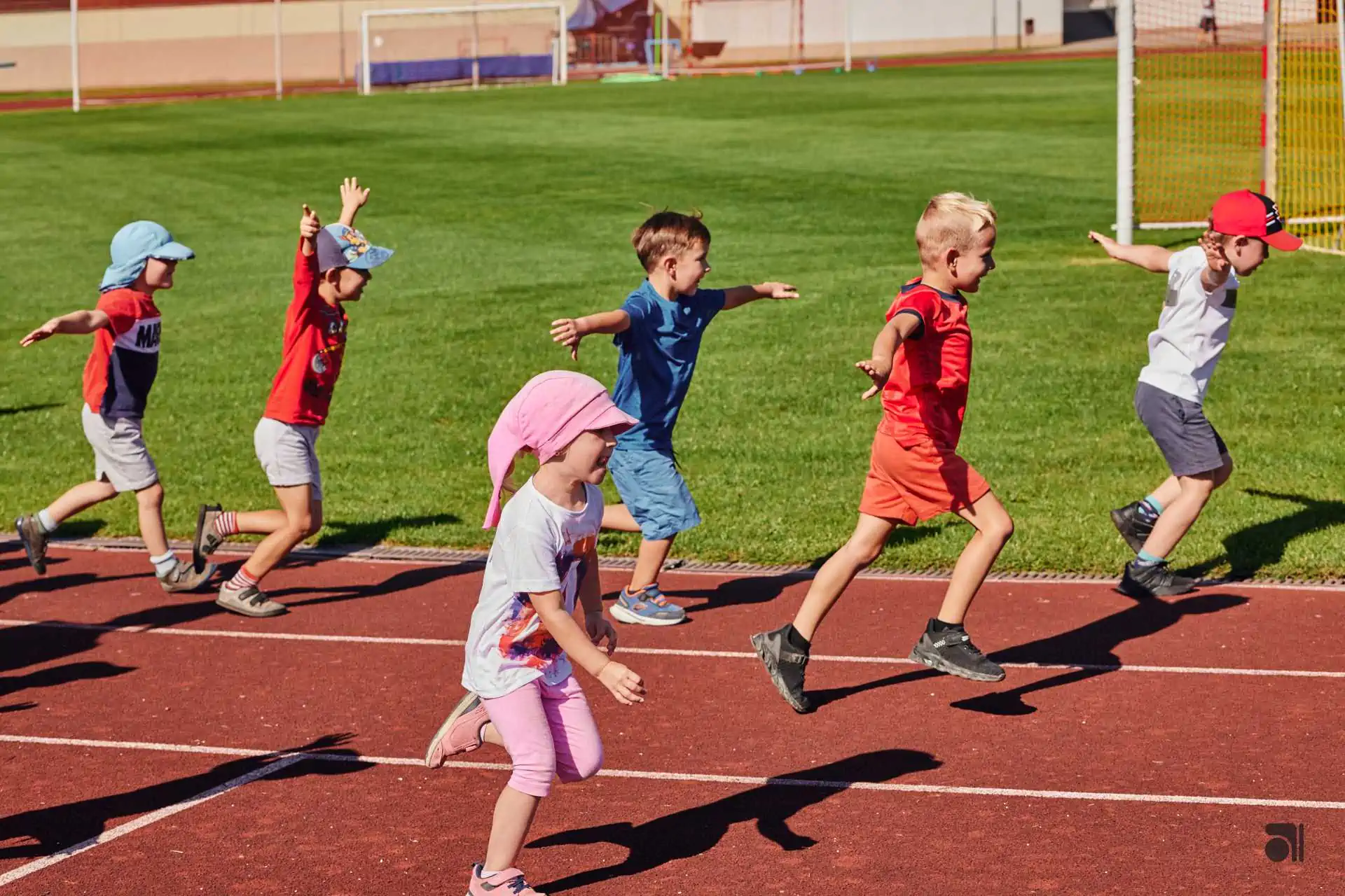 Young children in the KST Academy Mini 1 group on the move