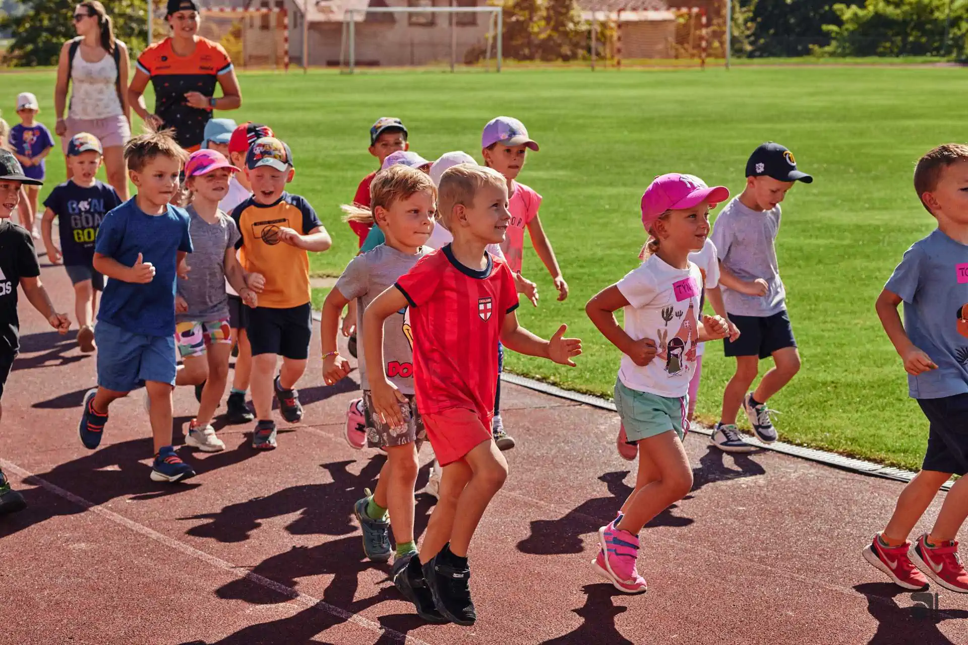 Young children in the KST Academy Mini 2 group on the move