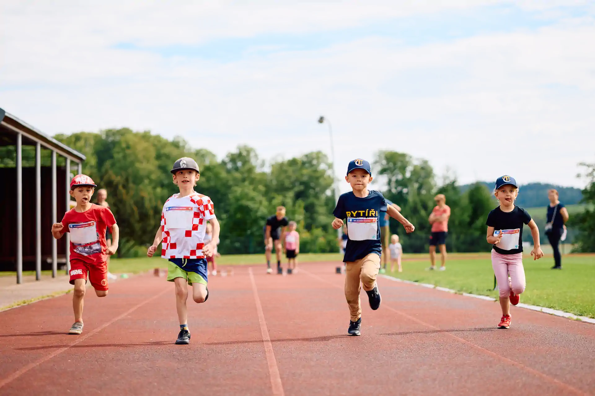 Children in the KST Academy Multisport 1 group at training